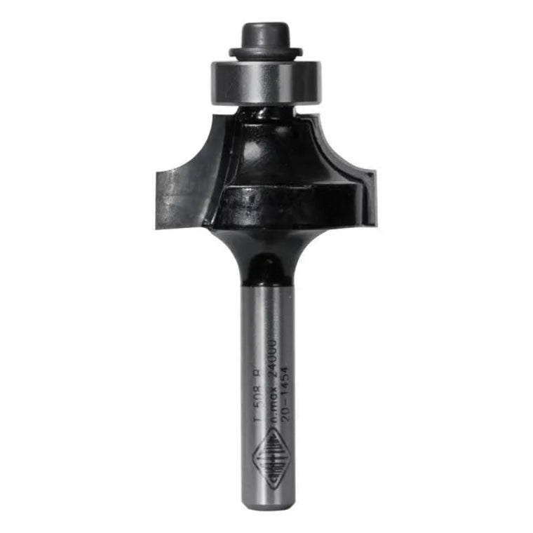 ROUNDING OVER BIT 6.35MM RAD TCT 2FLT 1/4 SHK W/BEAR