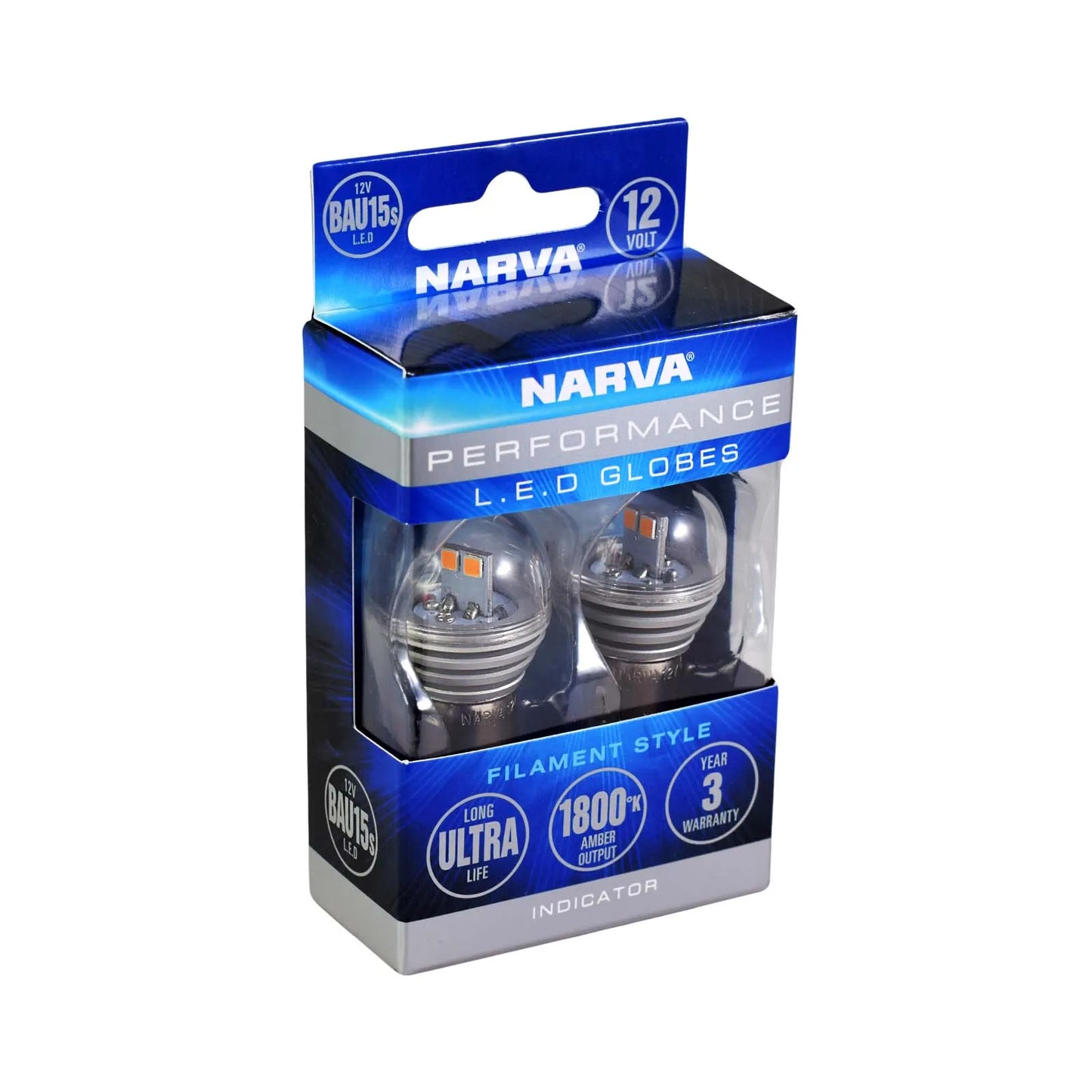 NARVA 12V BAU15S IND GLOBES