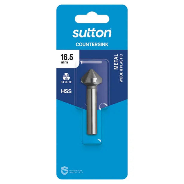 COUNTERSINK HSS STRAIGHT 16.5MM