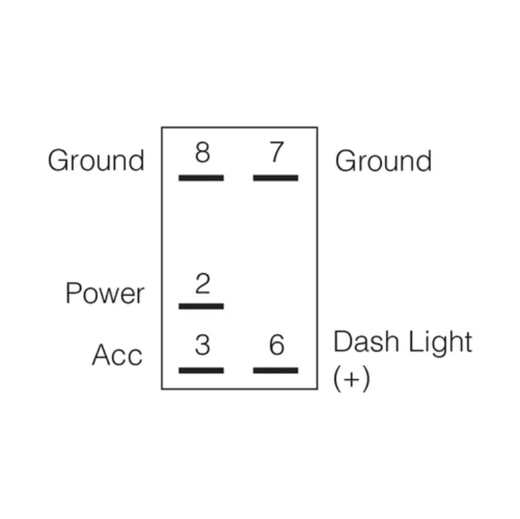 NARAVA SW RK OFF/ON BLUE SWITCH
