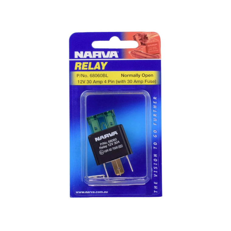 RELAY 12V 30A FUSED NARVA