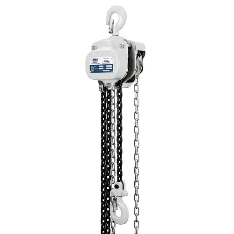 ITM CHAIN BLOCK, HEAVY DUTY, LOAD LIMITED, 500 KG, 3 METRE LIFT