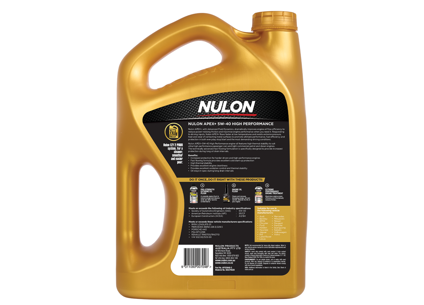 APEX+ 5W-40 PERFORMANCE 5L