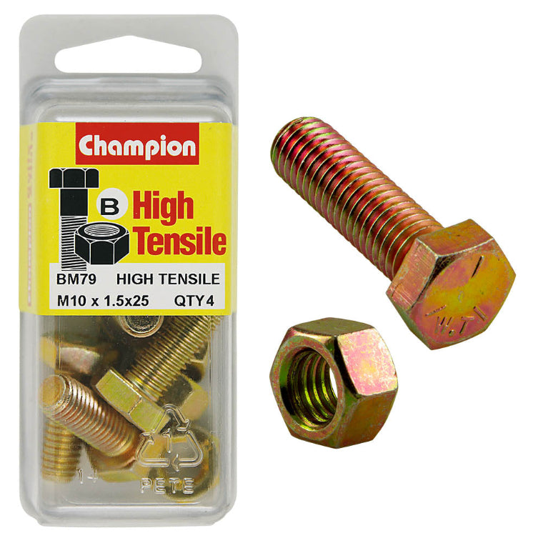 10 X 25 SET SCREW/NUT PACK-METRIC