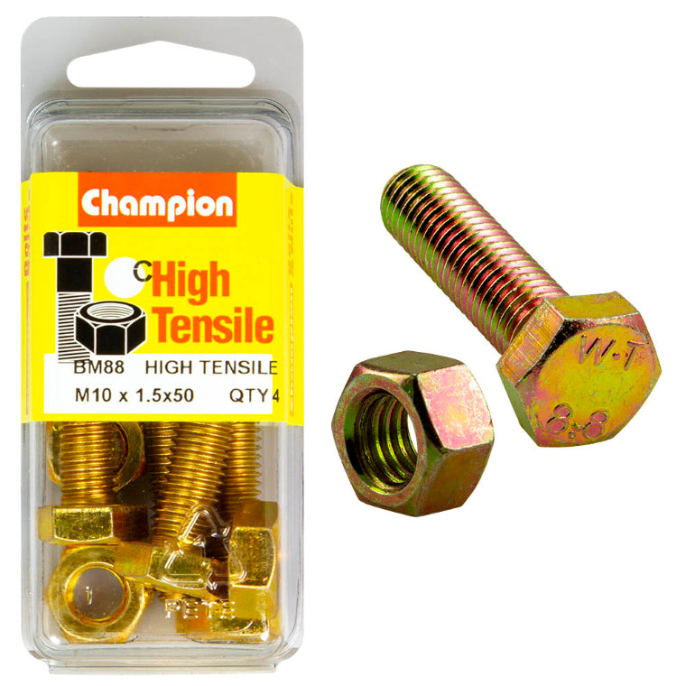 10 X 50 SET SCREW/NUT PACK-METRIC