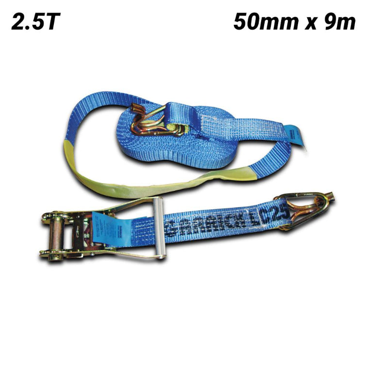 GARRICK RATCHET TIE DOWN 50MM X 9M 2.5T