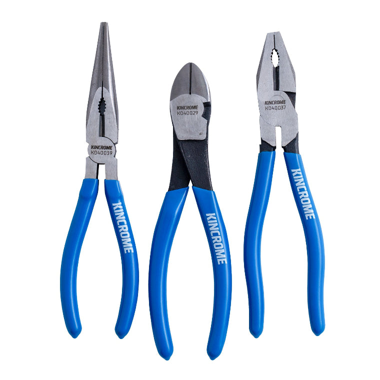 KINCROME VINYL GRIP PLIER SET 3 PIECE