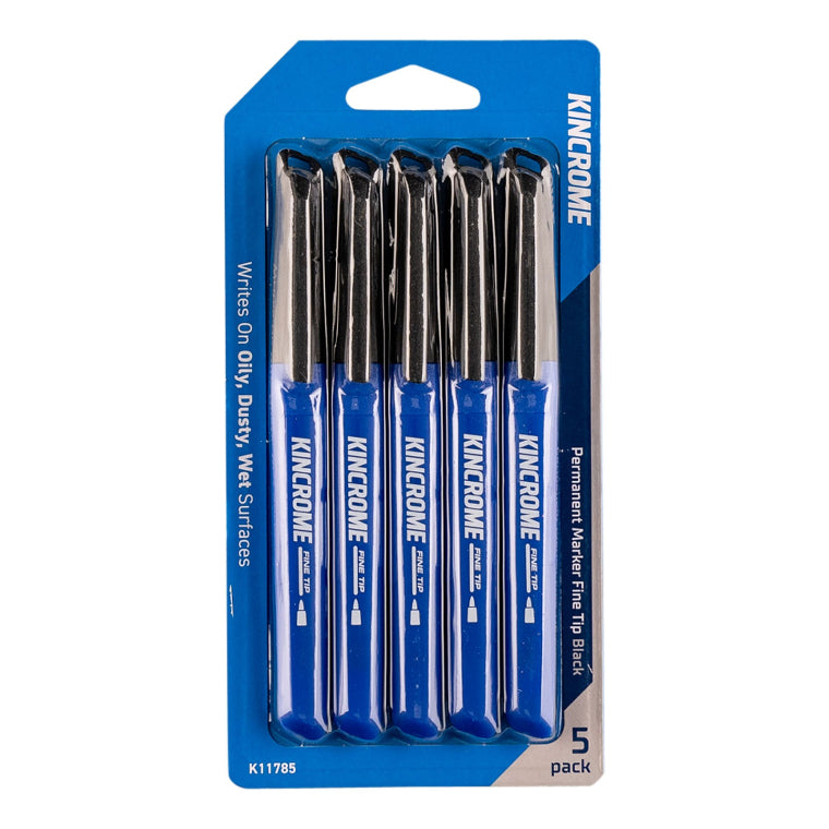 Marker Finer 5Pk Black