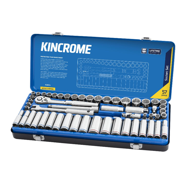Socket Set 57 Piece 3/8'' Drive - Metric & Imperial