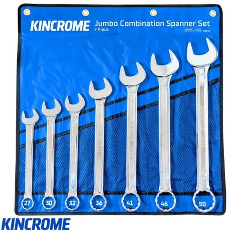 KINCROME- 12P STUBBY SPANNER SET MET/IMP