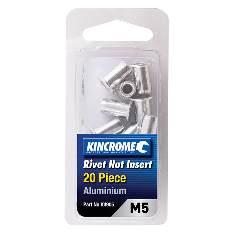 Kincrome Rivnut Aluminium M5 20 Pce