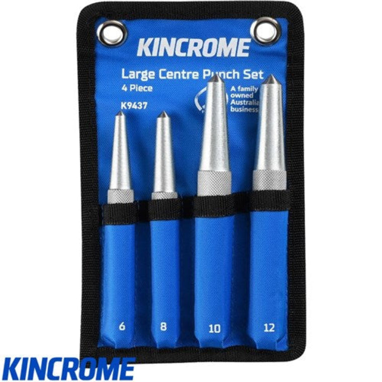 KINCROME 4 PIECE CENTRE PUNCH SET LARGE