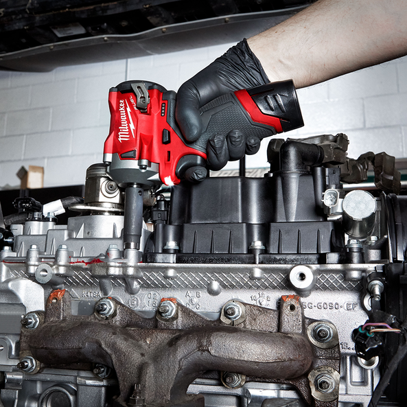 Milwaukee- M12 Fuel 3/8 Stubby Tool Only M12Fiw38-0