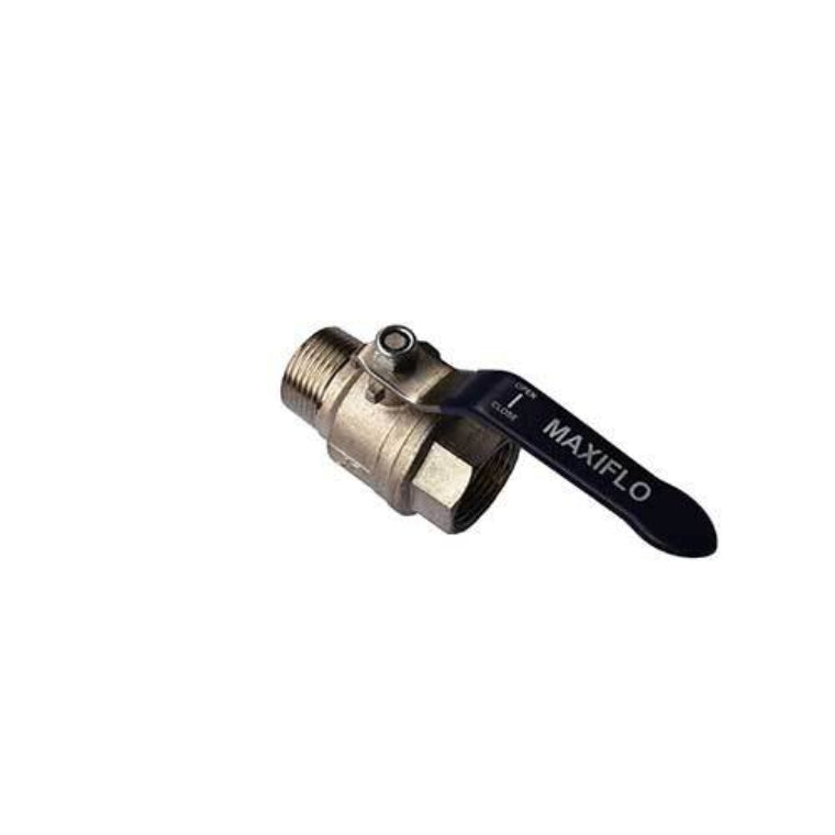 10 M & F BRASS BALL VALVE C/W SS LEVER