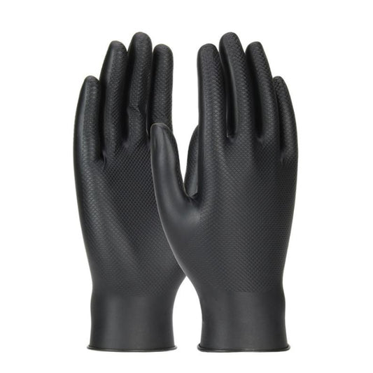 non slip black disp gloves MED