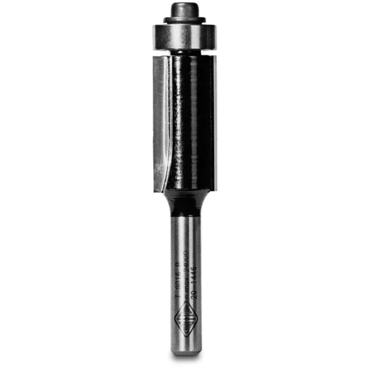 TRIM BIT FLUSH 12.7MM TCT, 2FLT 1/4SHK W/BEAR