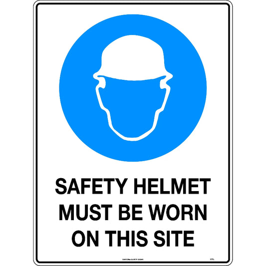 HARDHATS MUST BE WORN SIGN POLY