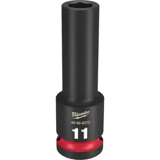 MILWAUKEE SHOCKWAVE™ 1/2'' Drive 11mm Deep 6 Point Impact Socket