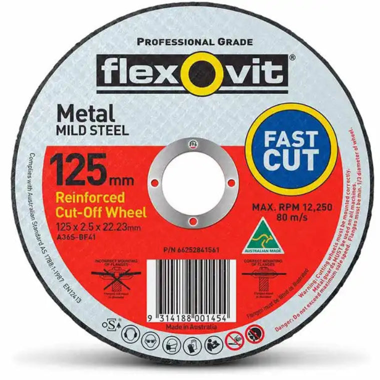 125X2.5X22.2 METAL CUT/OFF DISC
