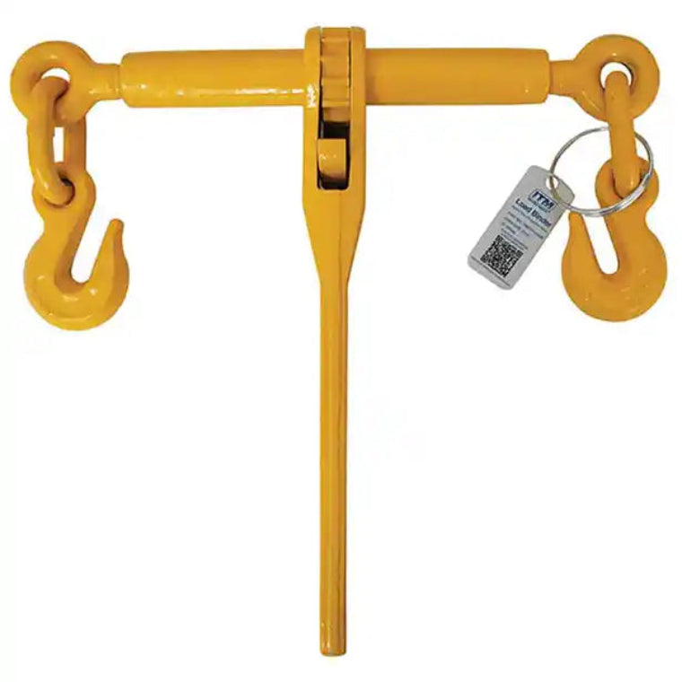 ITM G70 LOAD BINDER, RATCHET TYPE WITH EYE GRAB HOOKS, 2000KG LASHING CAPACITY, 6MM (1/4'') CHAIN