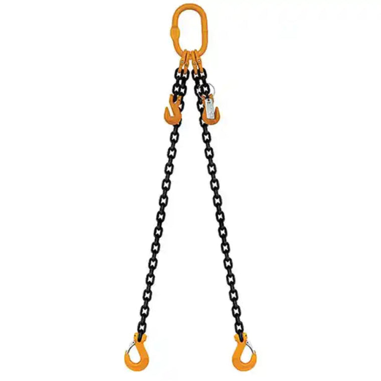 ITM 2 LEG CHAIN SLING, 8MM CHAIN, 2M LENGTH, WITH CLEVIS SLING HOOKS & SHORTENING GRAB HOOKS