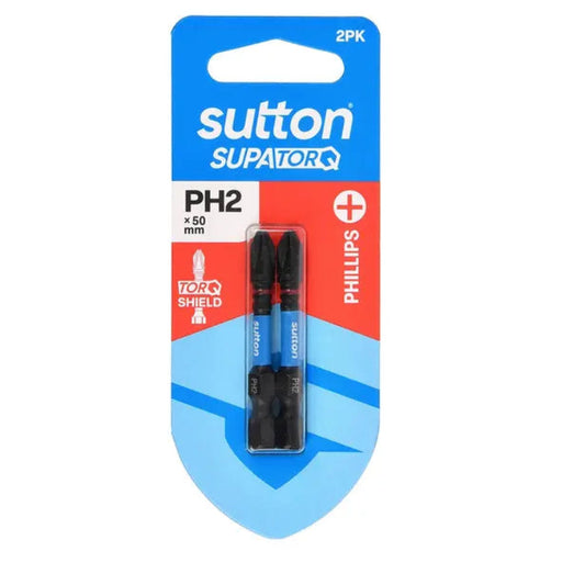 SCREWDRIVER BIT S200 SUPATORQ PHILLIPS PH2 50MM 2PK