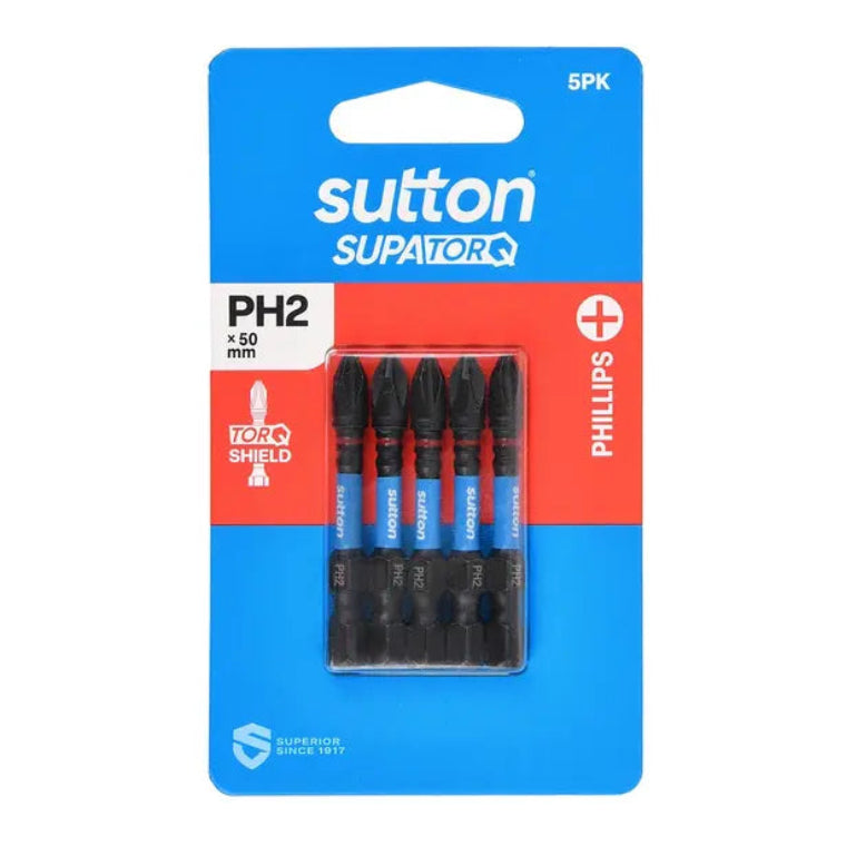 SCREWDRIVER BIT S200 SUPATORQ PHILLIPS PH 2 50MM 5PK