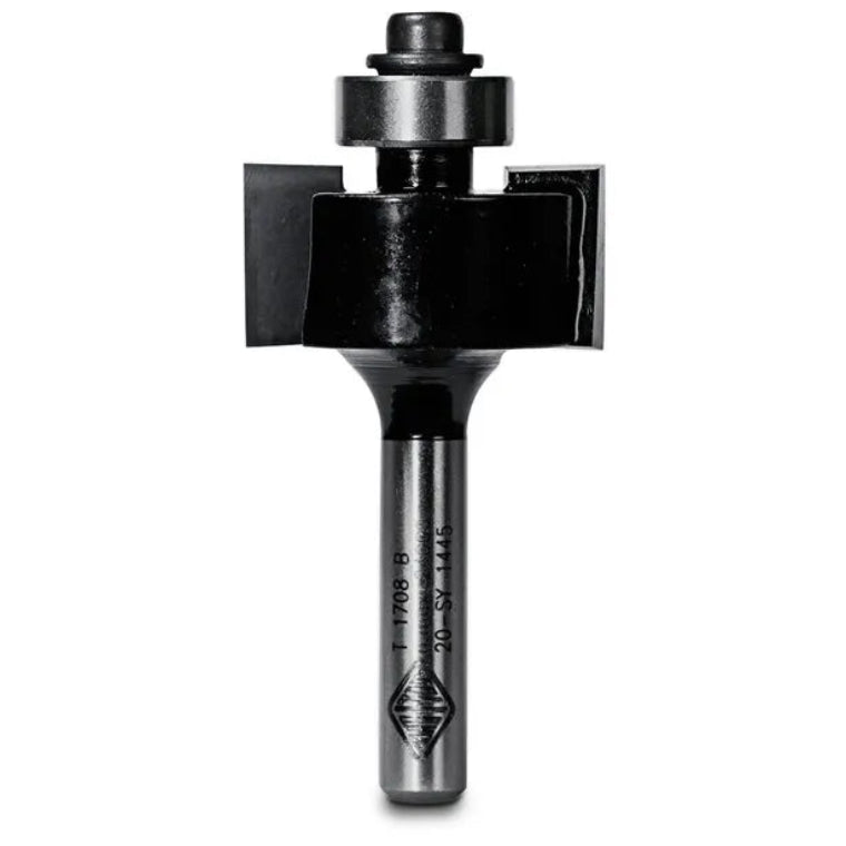 REBATING BIT 6.35MM TCT 2FLT 1/4 SHK W/BEAR
