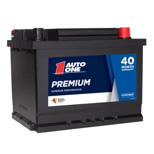 Auto One 35541 Premium Calcium Maintenance-Free 12V Battery (DIN55LH Size, 600CCA, 100RC, 62Ah)
