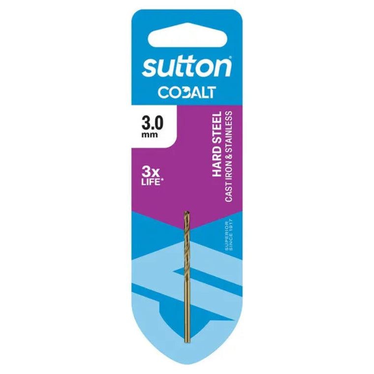 SUTTON COBOLT DRILL BIT 3.0MM