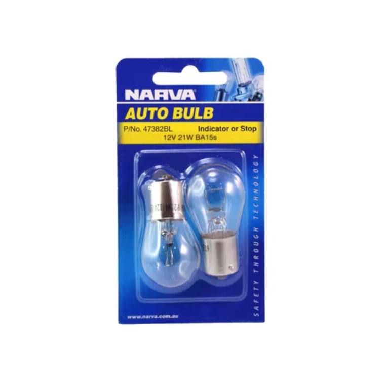 12V 21W BA15S BULB(2) NARVA GL
