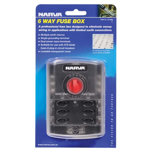NARVA 6 WAY FUSE BOX