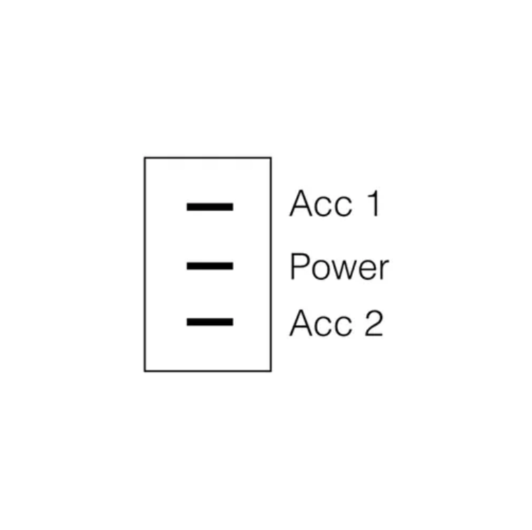 SWITCH ROCKER ON/OFF/ON NARVA