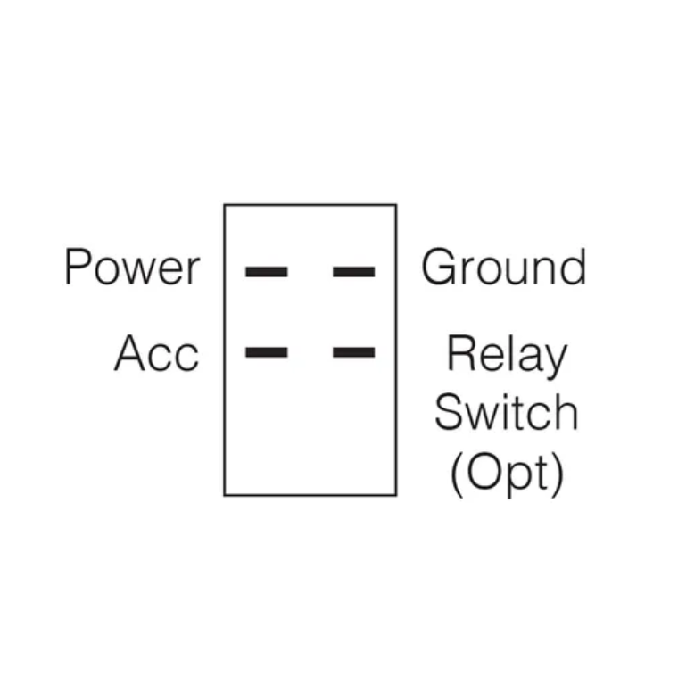 SWITCH ROCKER D/L LED RED NARV