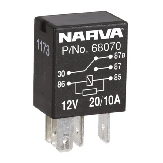 12V 5 PIN 20/10A C/O RELAY