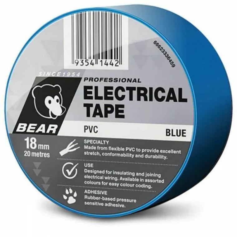 504 BLUE PVC ELECTRICAL TAPE 18MM X 20M