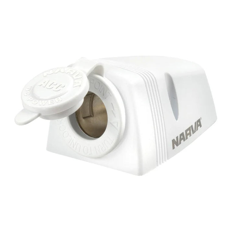 NARVA ACC SOCKET S/MOUNT WHITE