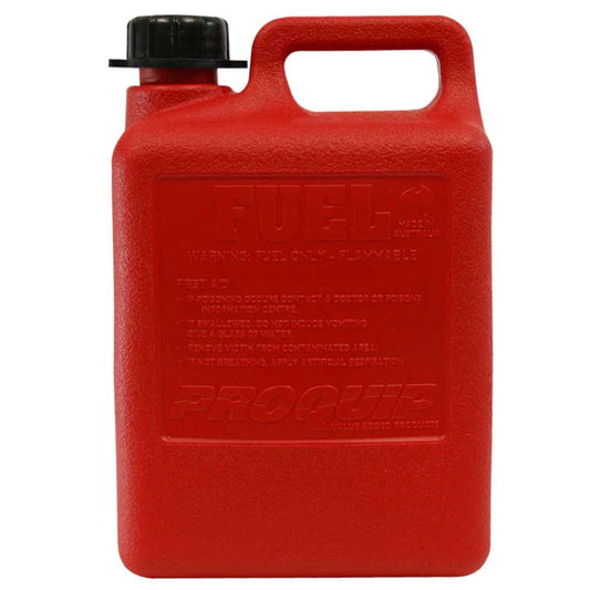Proquip 5L Emergency Plas Fuel Can With Pour- Red