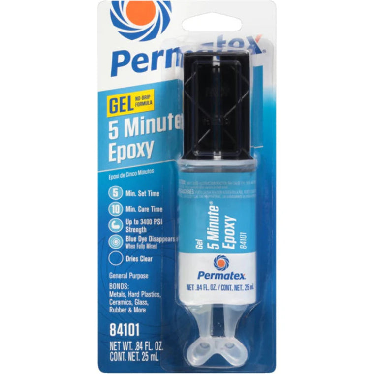 GLUE; PERMATEX GP EPOXY 5 MINU