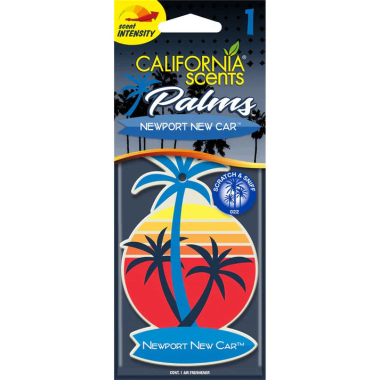 California Scents Newport New Car Fragrance Hanging Air Freshener - Single