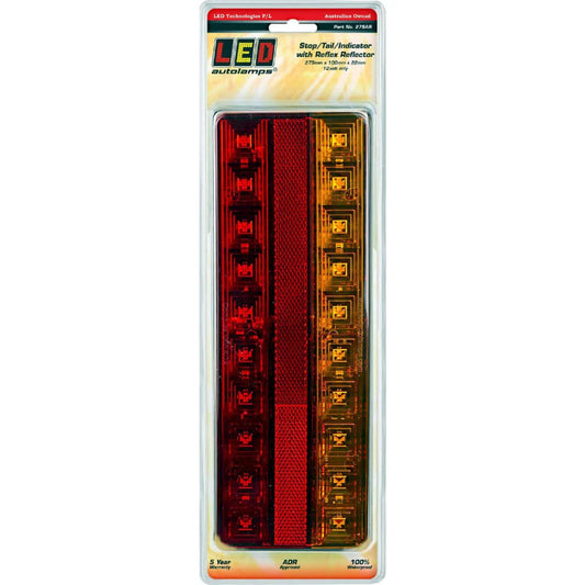 LED AUTOLAMPS 275AR REAR COMBINATION LED LAMP WITH INBUILT REFLECTOR - STOP/TAIL/INDICATOR