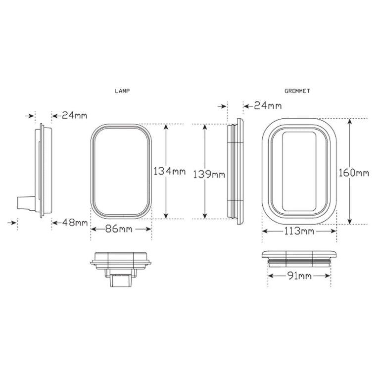 REVERSE LAMP WITH REFLECTOR