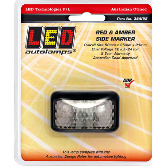 10-30V RED AMBER SID MARKER LED