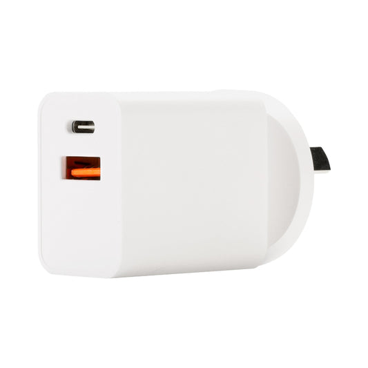 18W USB C & USB-A WALL CHARGER