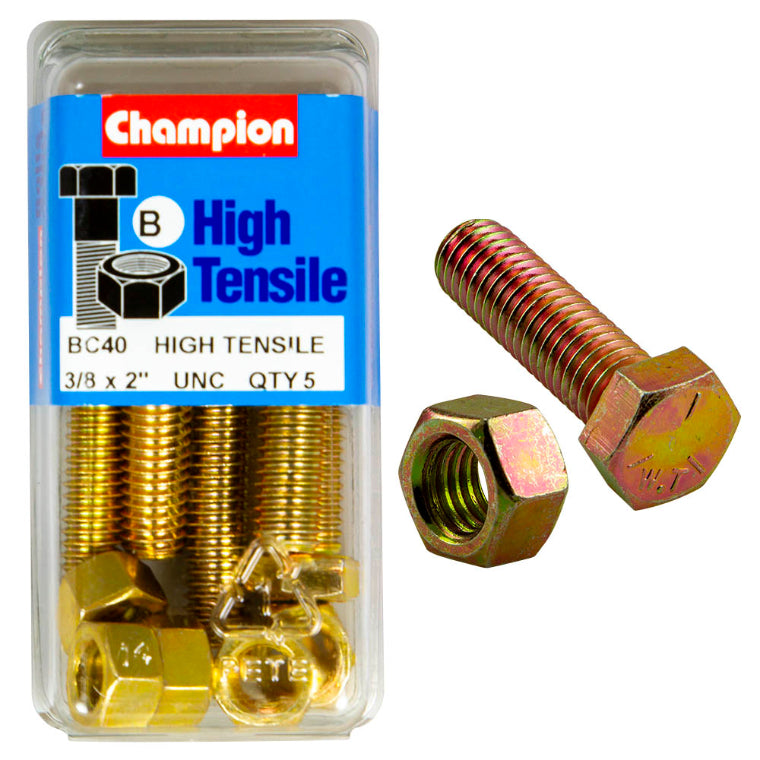 2 X 3/8 SET SCREW/NUT PACK-UNC