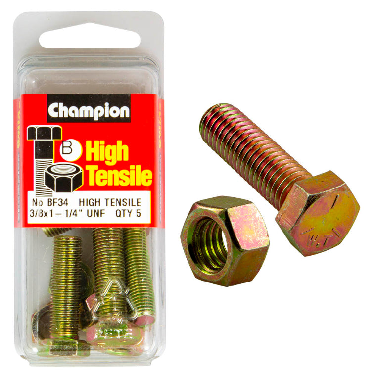 1 1/4 X 3/8 SET SCREW/NUT PACK-UNF