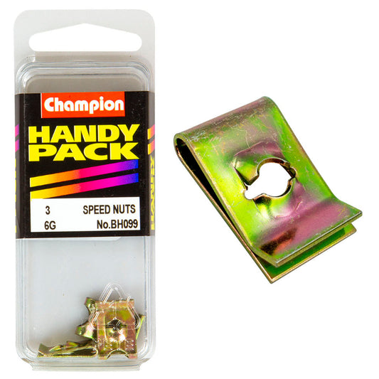 6G X 21/32 X 7/16 NUT PACK-SPEED