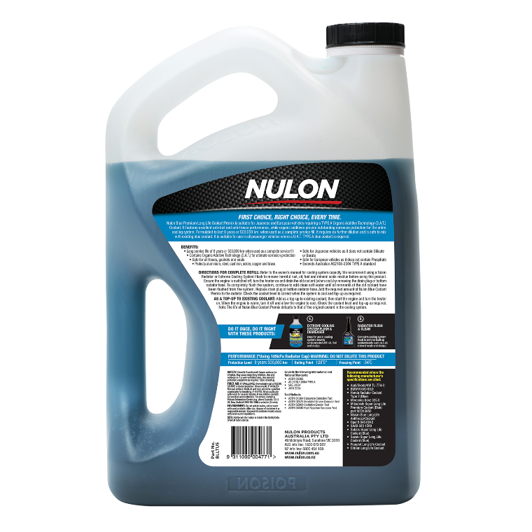 Blue Premium Long Life Coolant Premix 5L