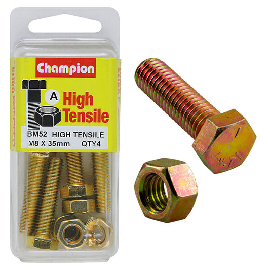 8 X 35 SET SCREW/NUT PACK-METRIC