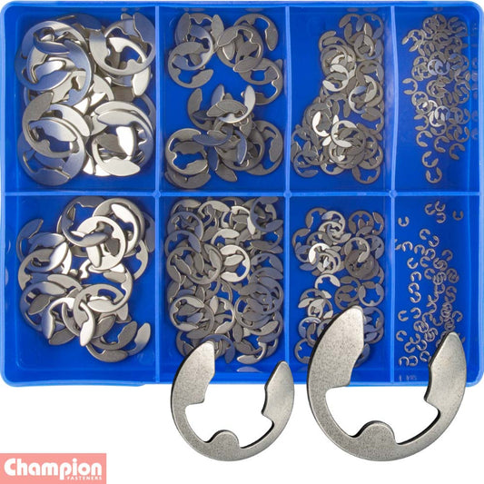 Metric S/Steel E Clip Assortment